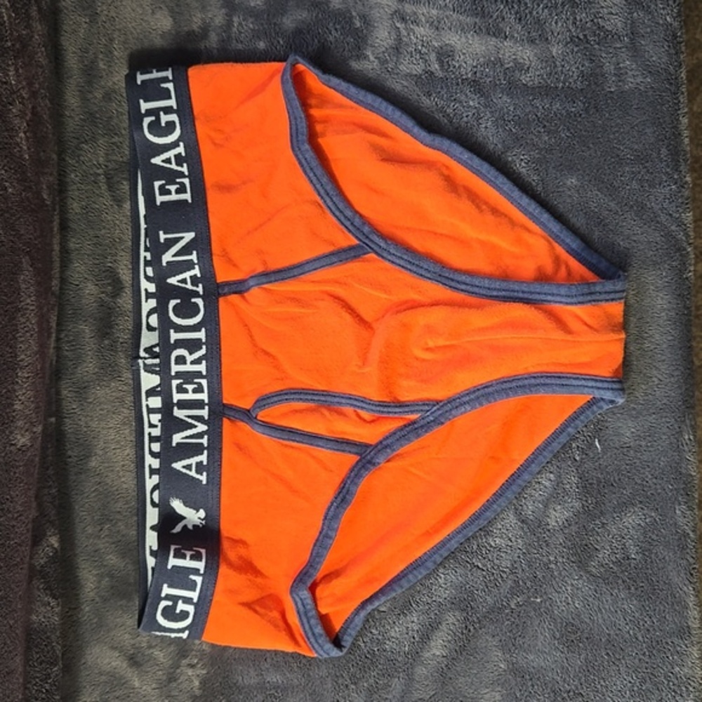 Vintage RARE American Eagle Briefs w/Fly - Orange